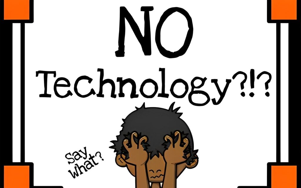 This is a visual to describe Lack of technological advancement Lack of technological advancement